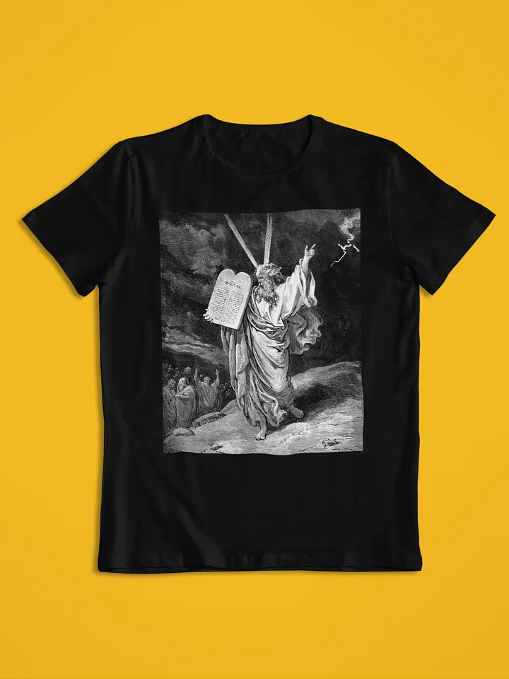 Moses Coming Down From Mount Sinai Gustave Dore Bible Illustration Unisex T-Shirt product image (1)