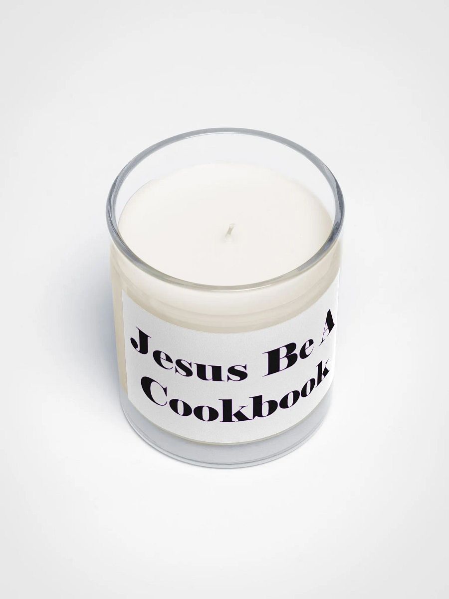 Jesus Be A Cookbook Unscented Candle product image (2)