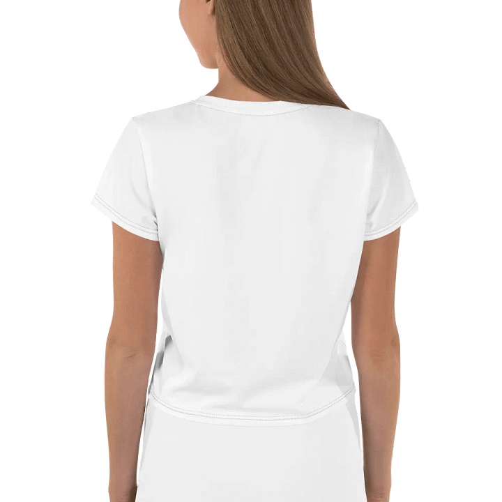 Faith It Custom Design White Crop Tee product image (2)