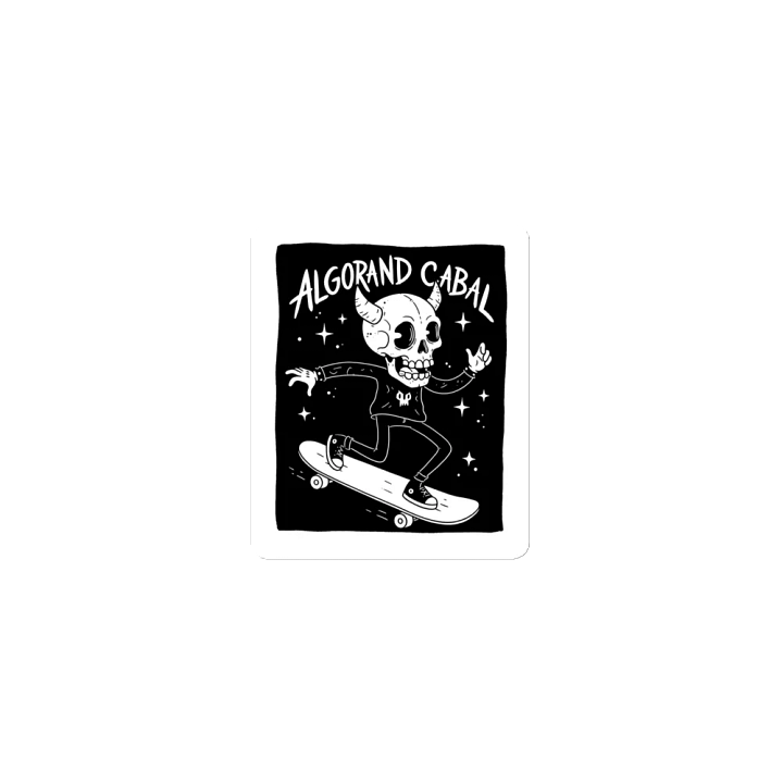 Algorand Cabal - Skull Skater (Horns) Magnet product image (1)
