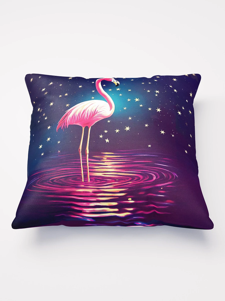 Pink Flamingo - Starry Night Throw Pillow product image (2)