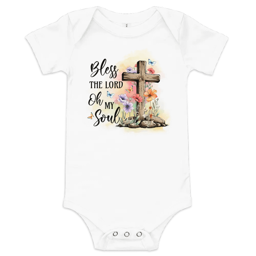 Divine Serenity: 'Bless the Lord' Baby Onesie product image (2)