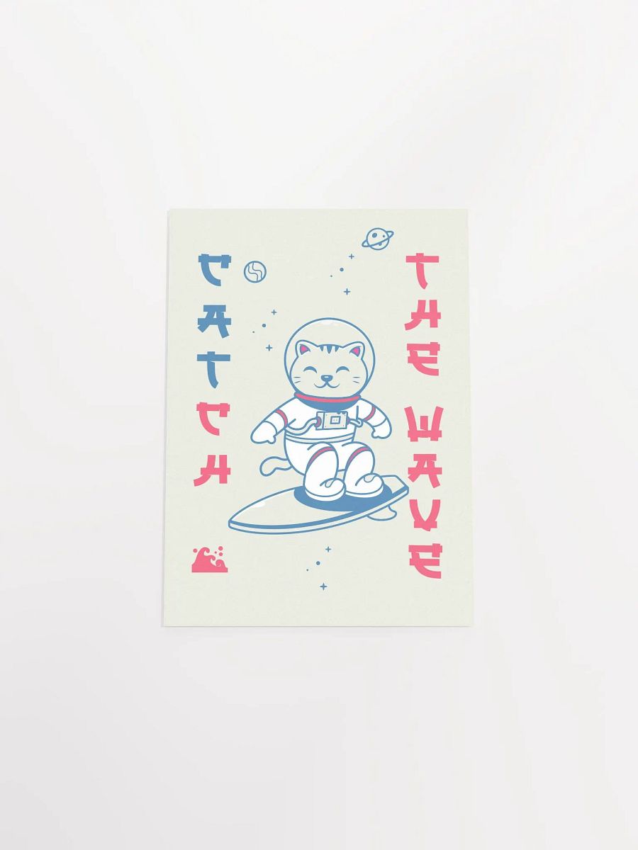 Anime poster: Catch the wave, space cat surfer — vaporwave poster, sport/space poster, manga art print, Japanese space wall art,Japan poster product image (9)
