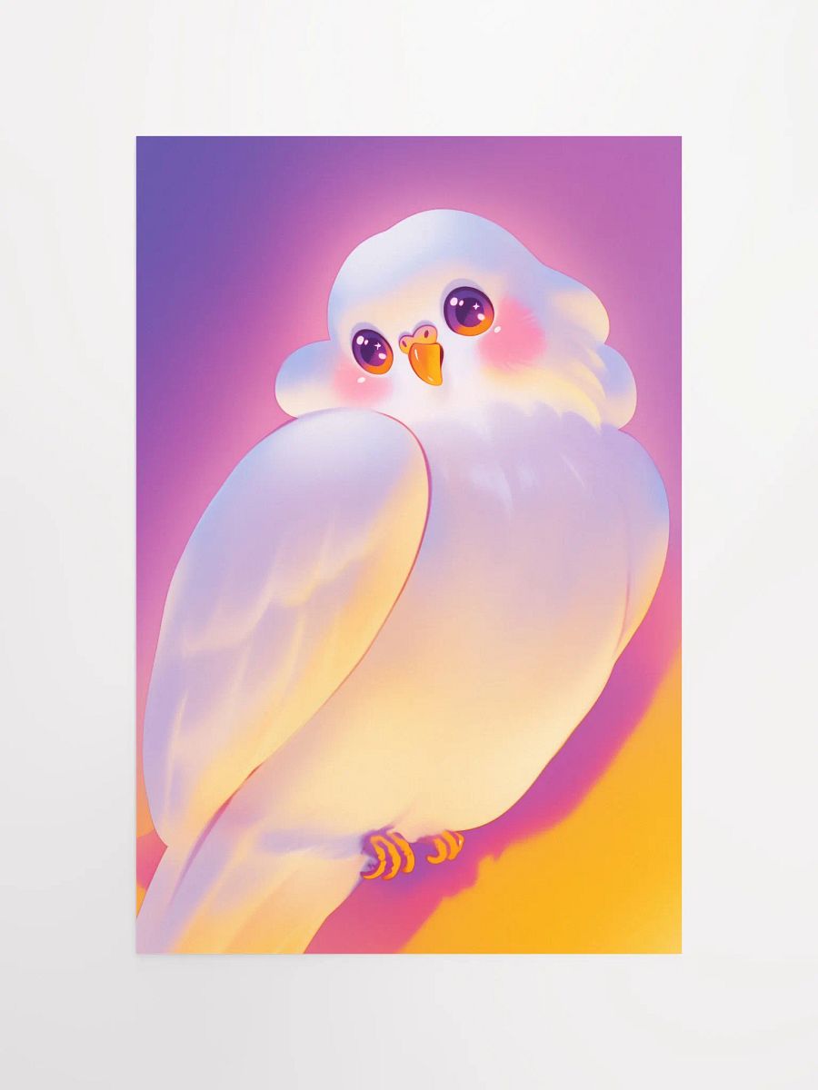 Whimsical Bird Illustrated Matte Poster product image (4)