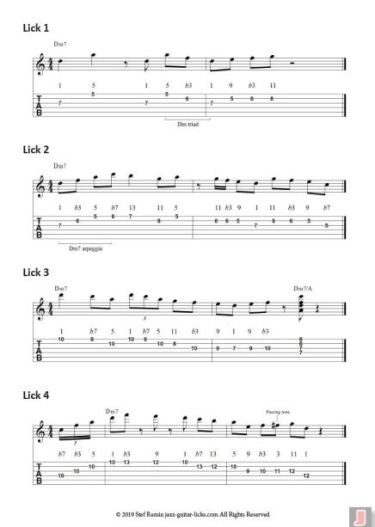 120 Easy Jazz Guitar Licks / Patterns – Complete Bundle with PDF & Audio product image (3)