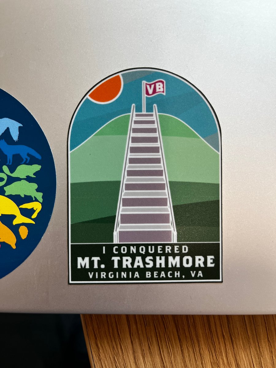 I conquered Mount Trashmore Sticker product image (1)