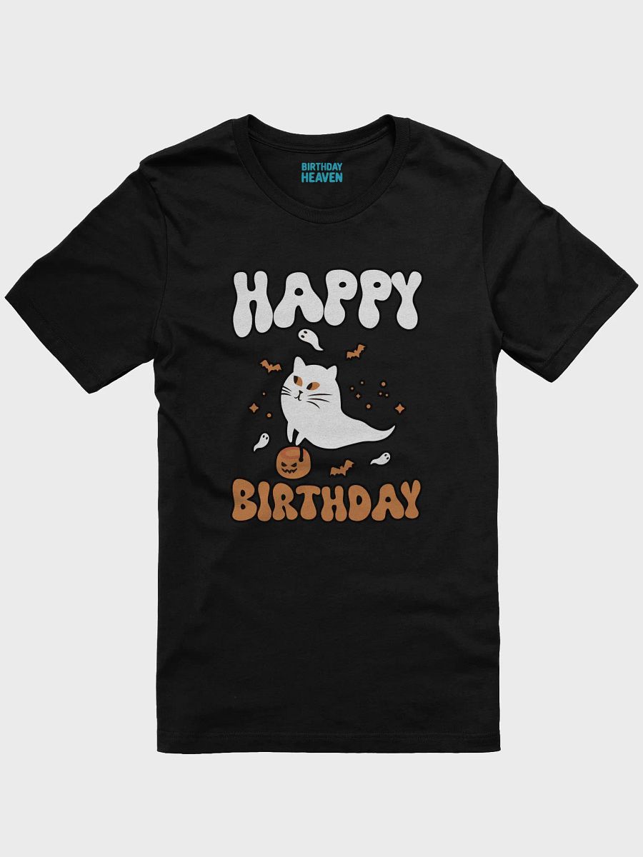 Happy Birthday (Cat Ghost Halloween) T-Shirt product image (3)