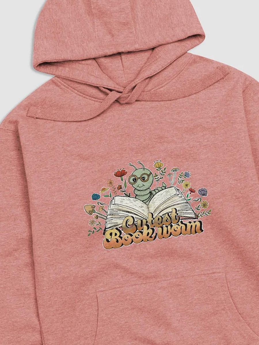 Cutest Bookworm Hoodie All colors - Large Print product image (1)