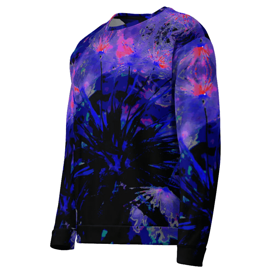 Abstract Funky Neon Dandelion Seeds Unisex Sweatshirt product image (7)