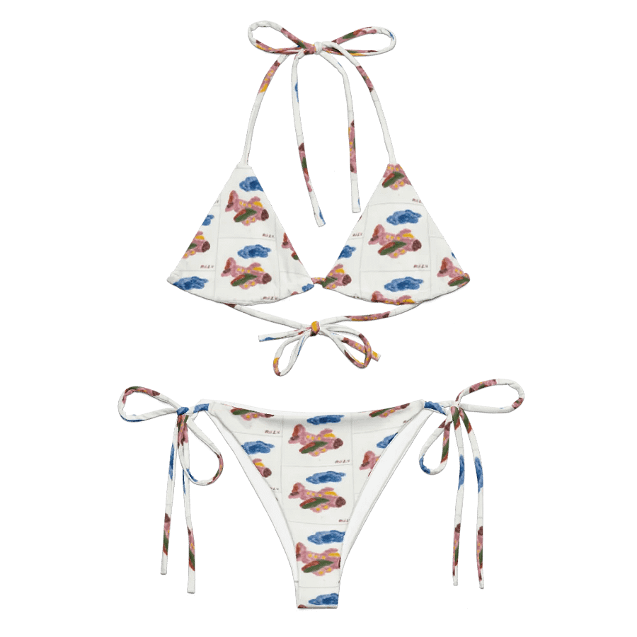 Kid Airplane (All-Over Print Recycled String Bikini) product image (3)
