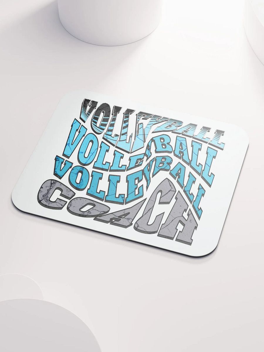 Mess Swirl Volleyball Coach Wavy Dynamic Mouse Pad product image (3)