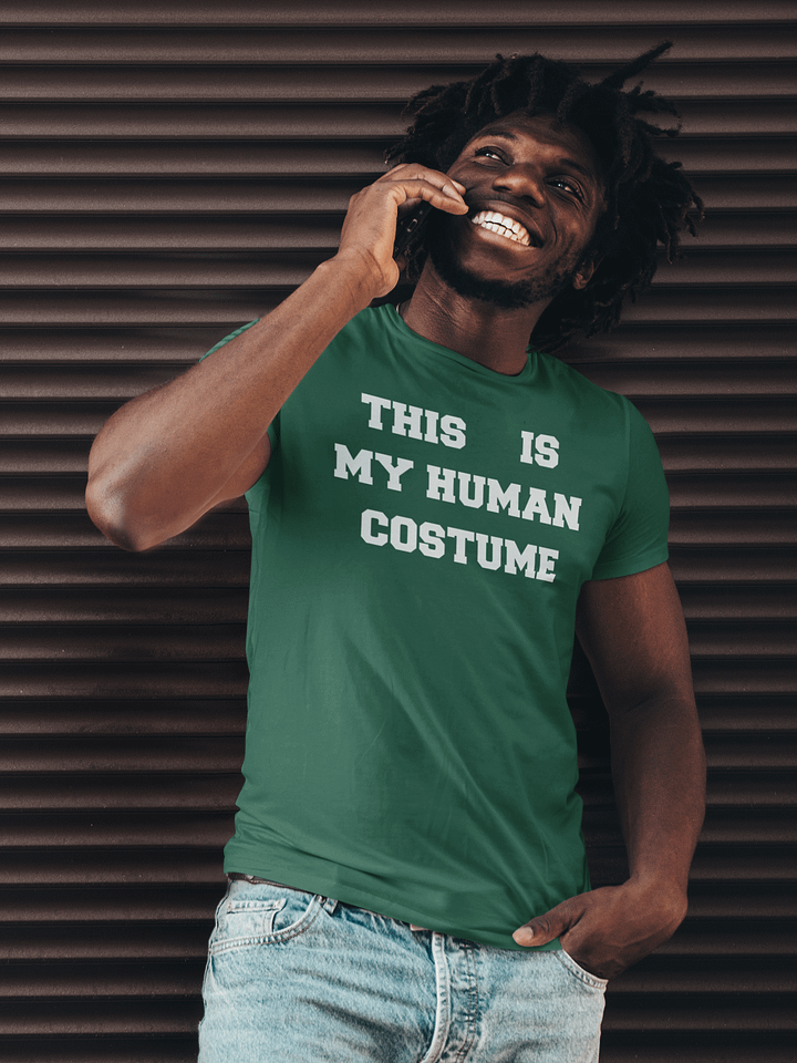 This is my human costume supersoft unisex t-shirt product image (1)
