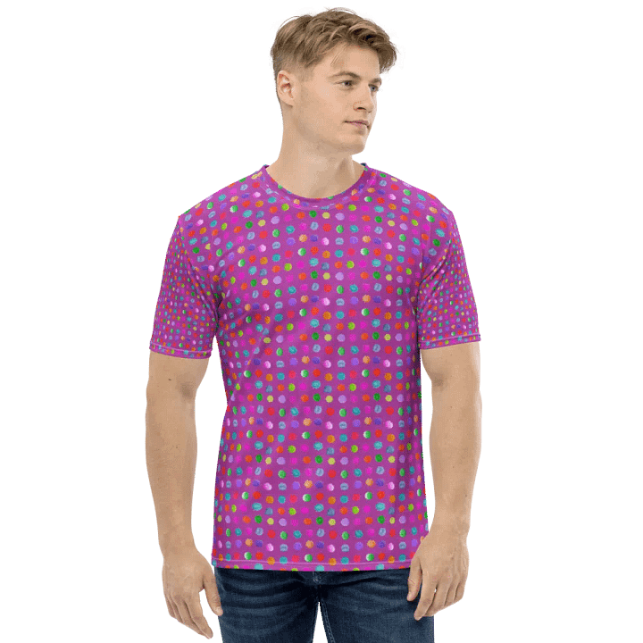 T shirt all over print watercolor dots product image (2)