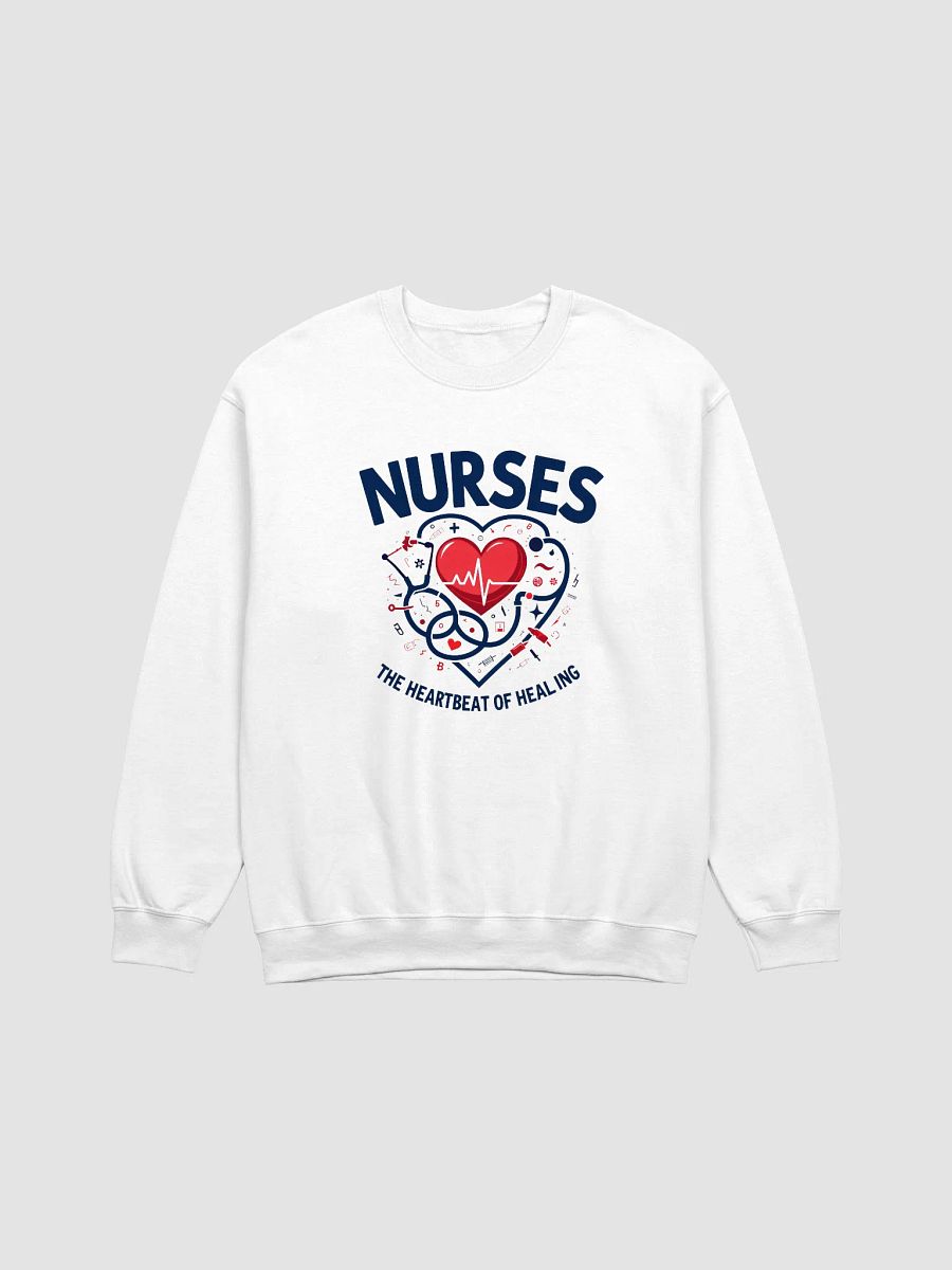 Heartbeat, Healing, stethoscope, nurses Crewneck Sweatshirt product image (5)