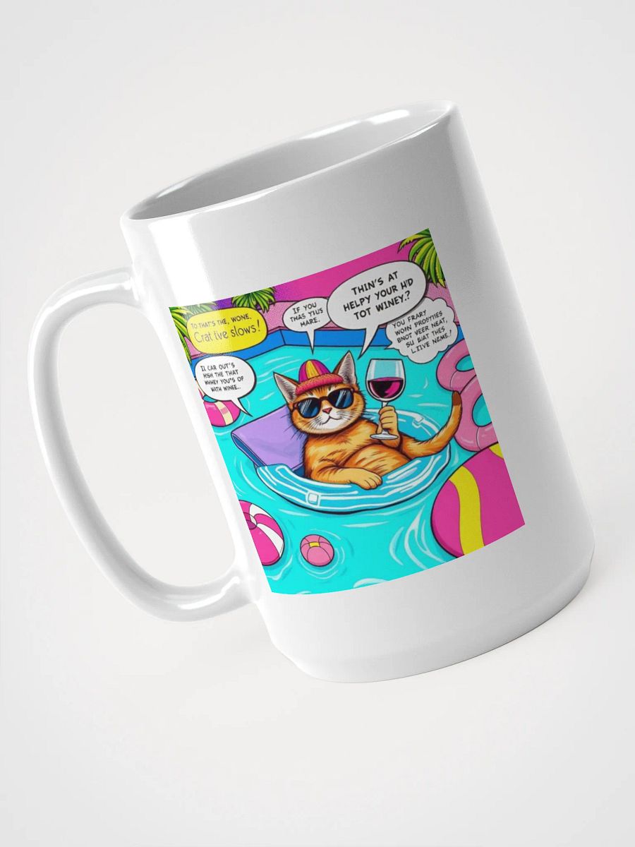 Wine Cat Pool Day Mug product image (4)