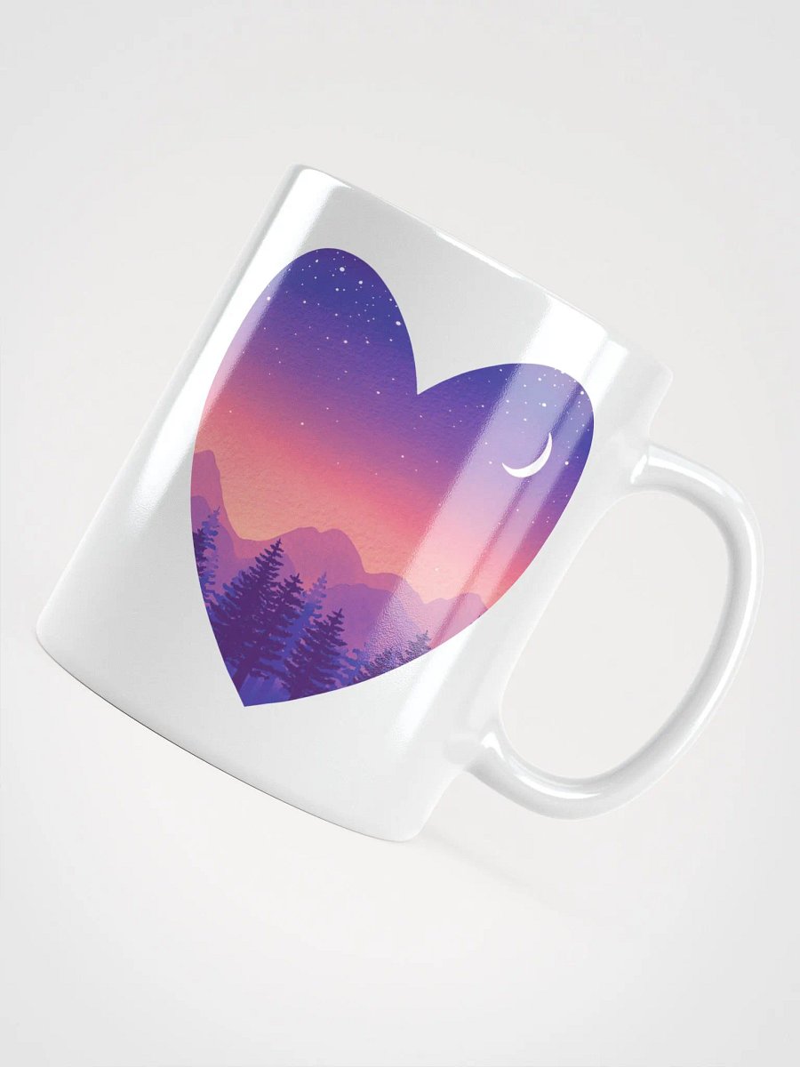 Lavender Sunset - Heart Mug product image (4)