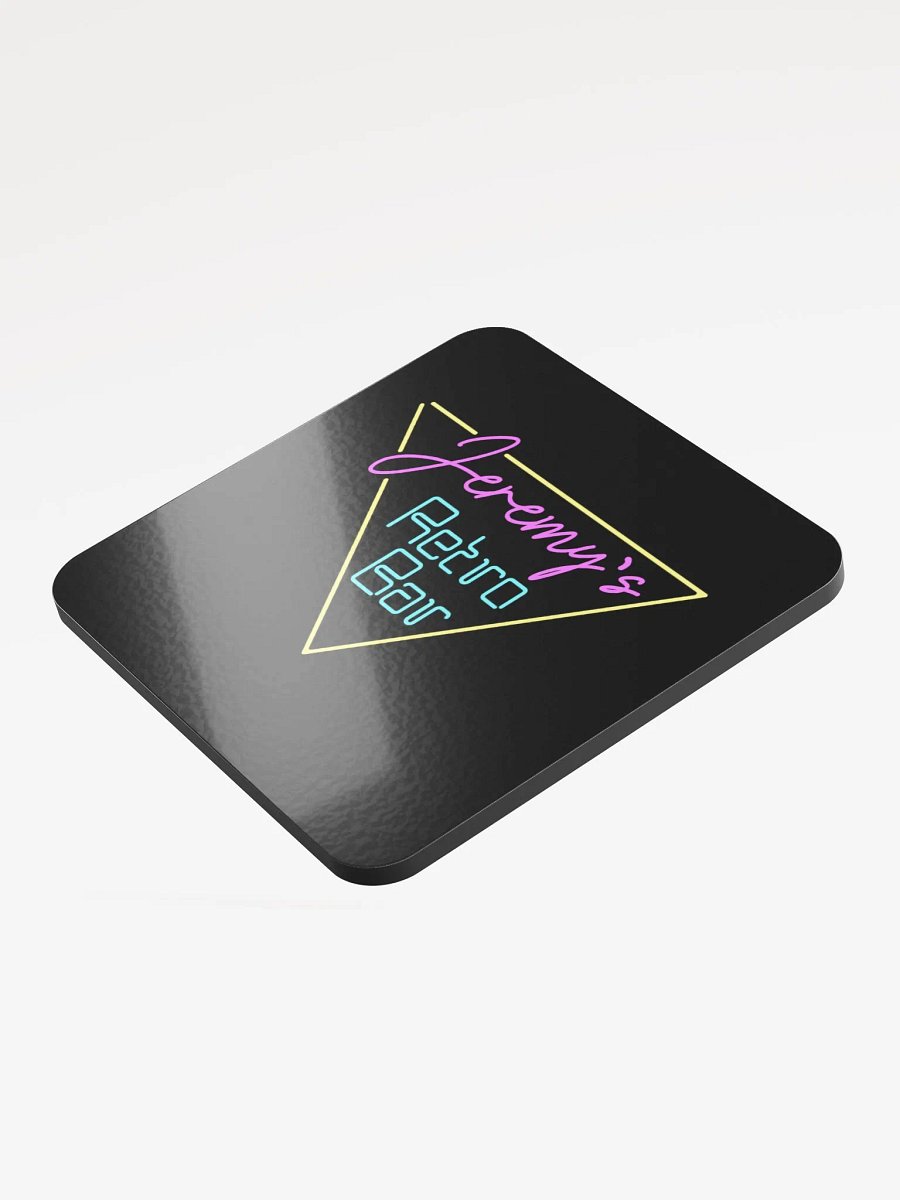 Black JRB Logo Glossy Cork Backed Coaster product image (3)