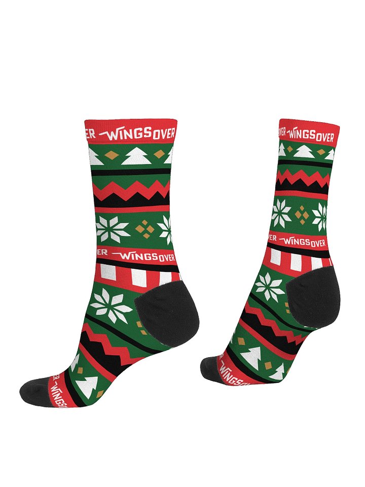 Limited Time - Wings Over Christmas Pattern Socks product image (2)