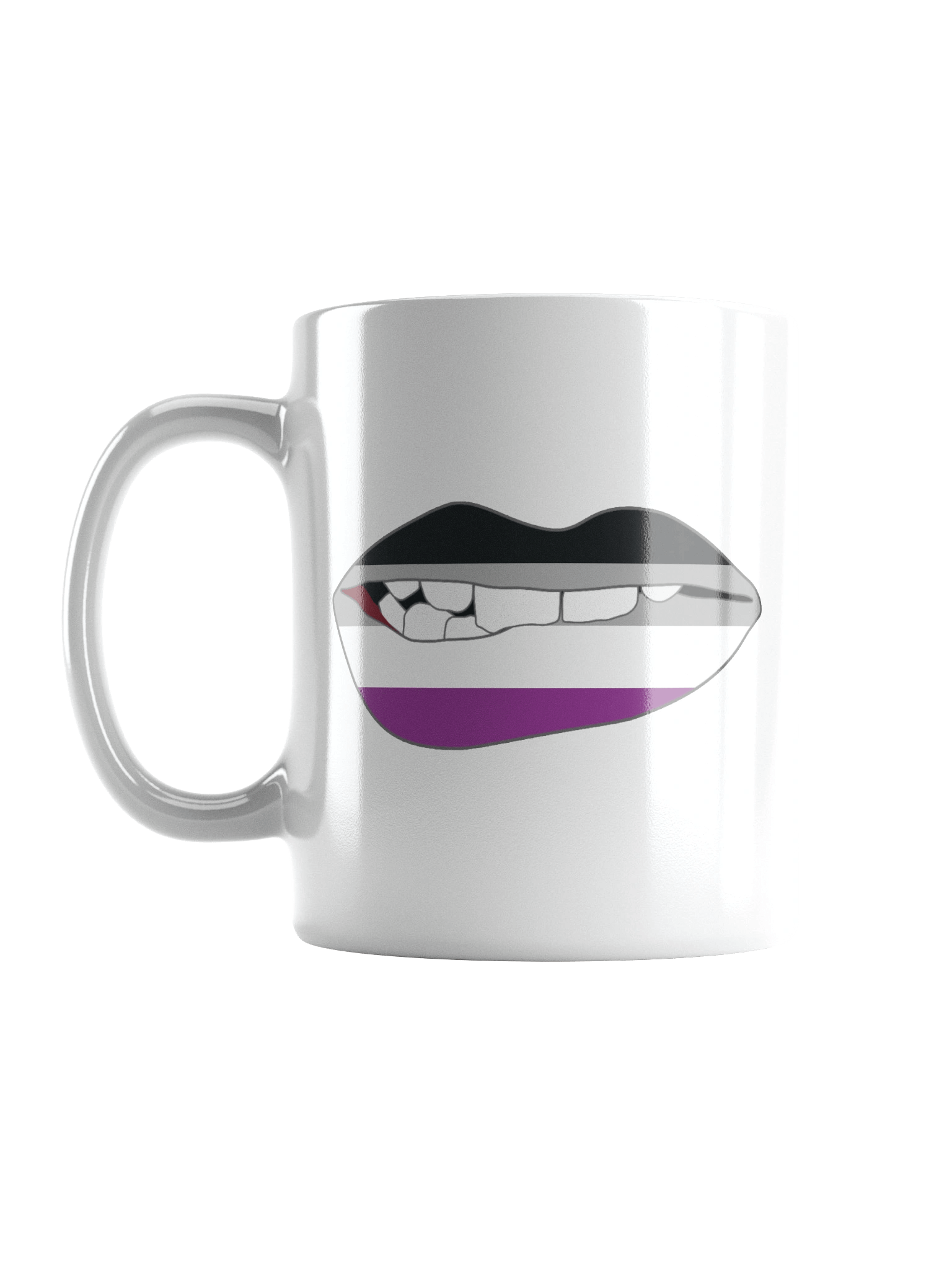 Asexual Pride Flag Biting Lips Mug product image (6)