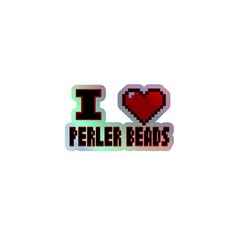 I Heart Perler Bead 2 Sticker product image (1)