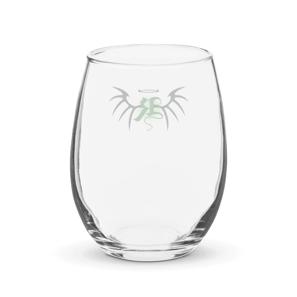 RafaZafar Logo Stemless Wineglass (green aura) product image (2)