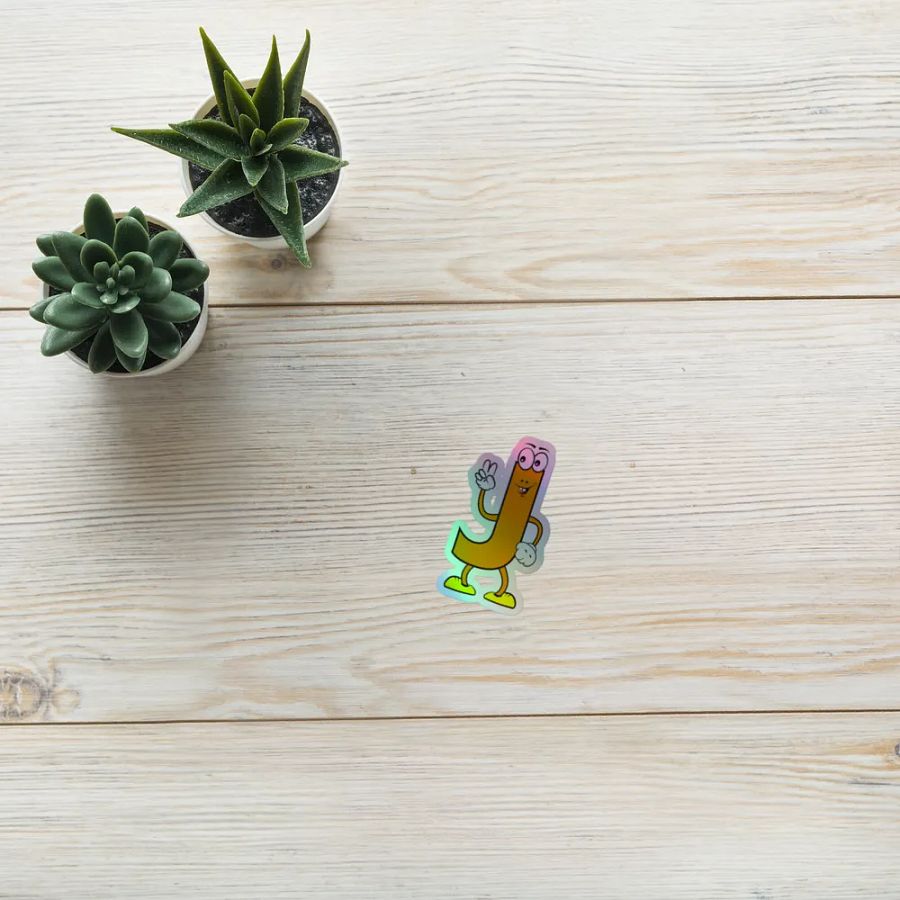 J Holographic Cartoon Character Sticker product image (10)