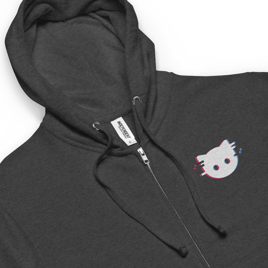 Land of Kittens Glitch Zip-up Hoodie product image (28)