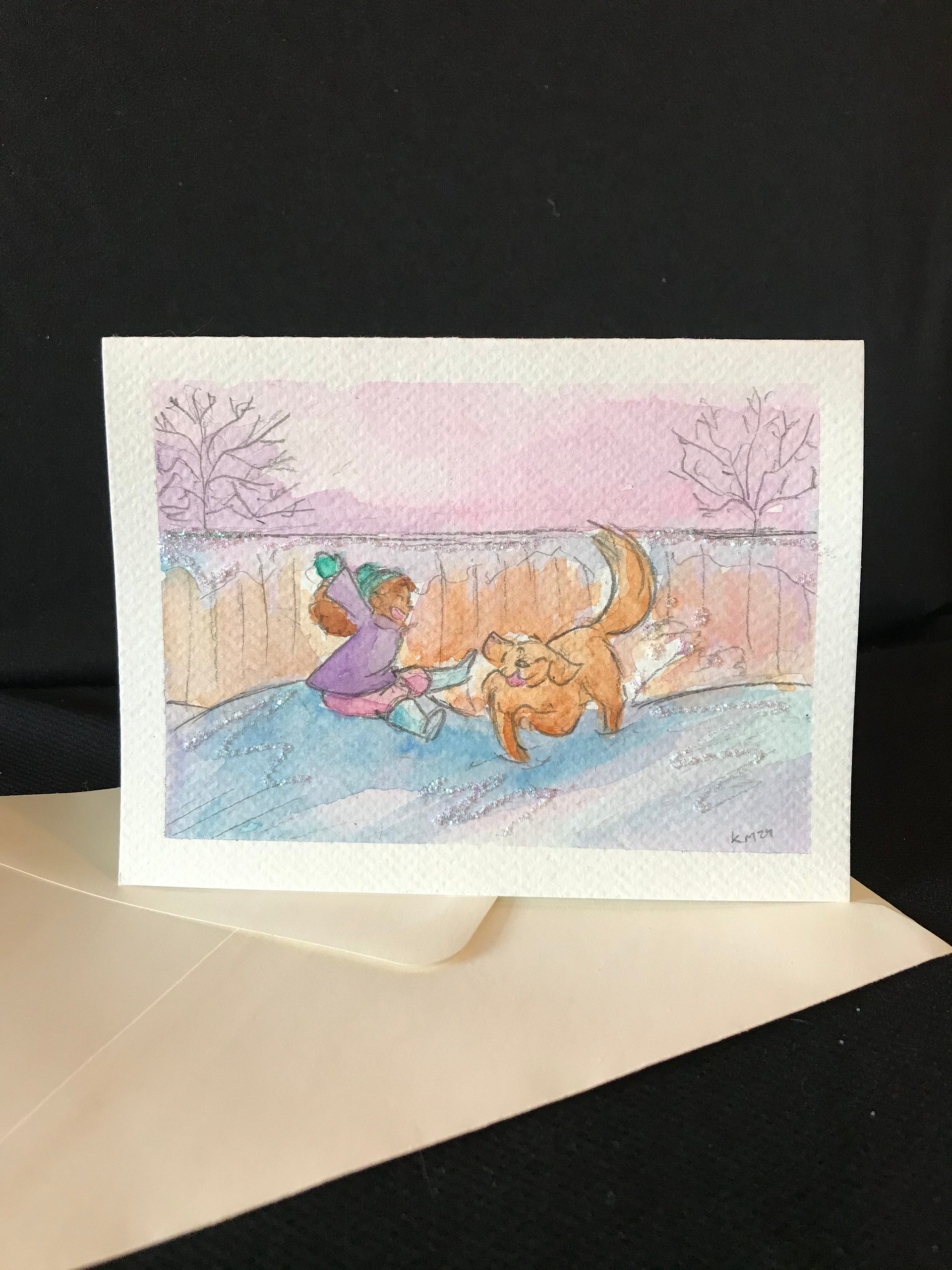 Winter Watercolor Greeting Cards product image (6)