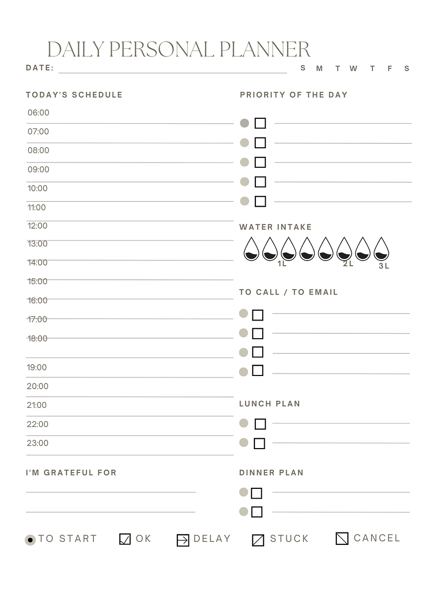 ;My Daily Blueprint: A Personal Guide to Productivity The Everyday Journal: Organize, Reflect, Achie product image (1)