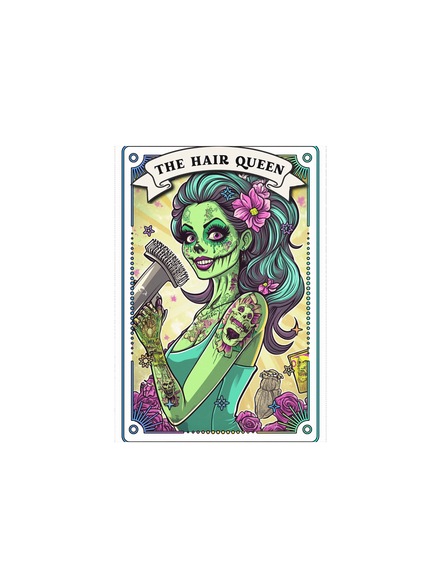 Zombabes: The Hair Queen Matte Art Print product image (2)