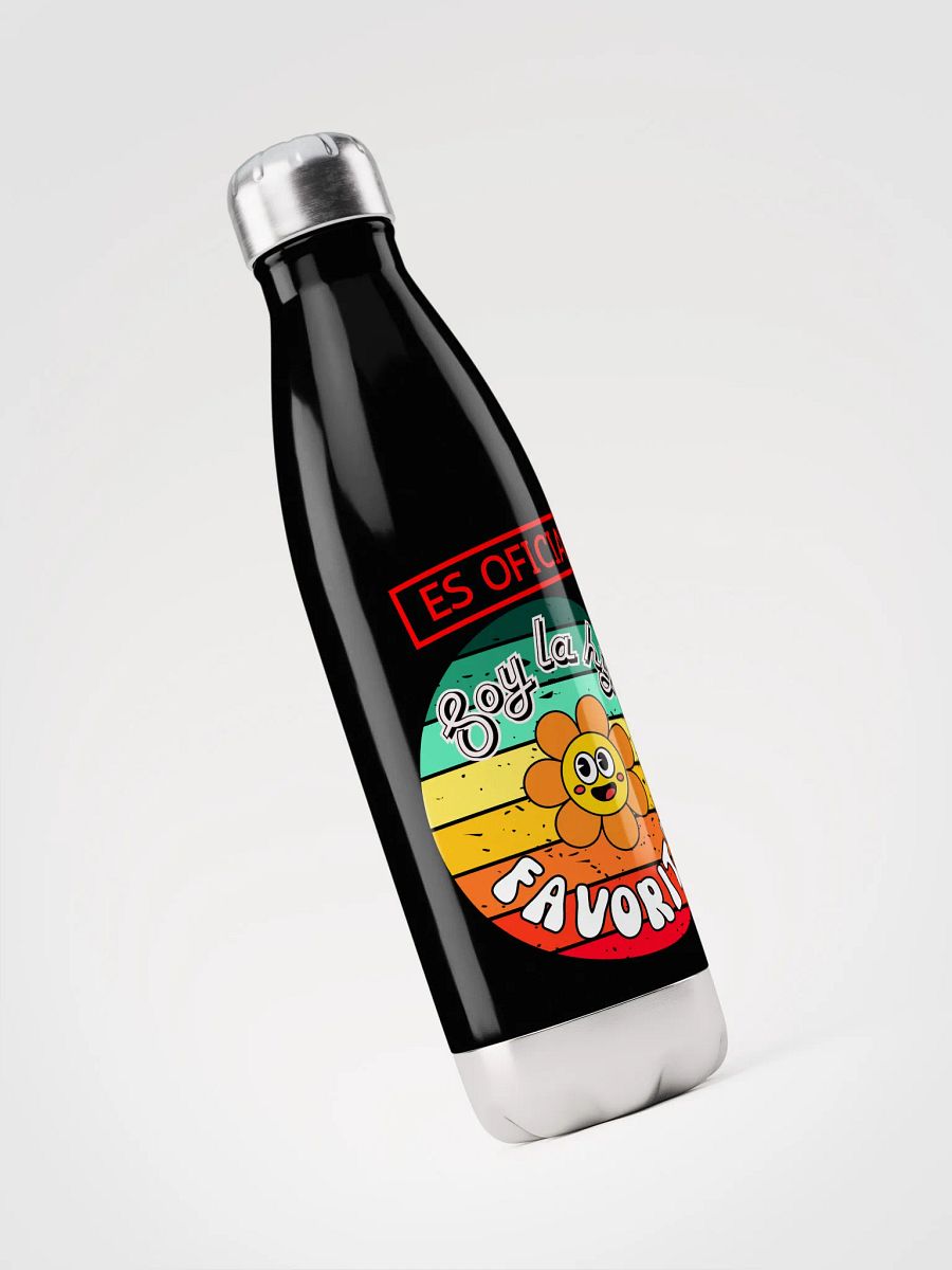 Retro Water Bottle Es oficial soy la hija favorita product image (3)