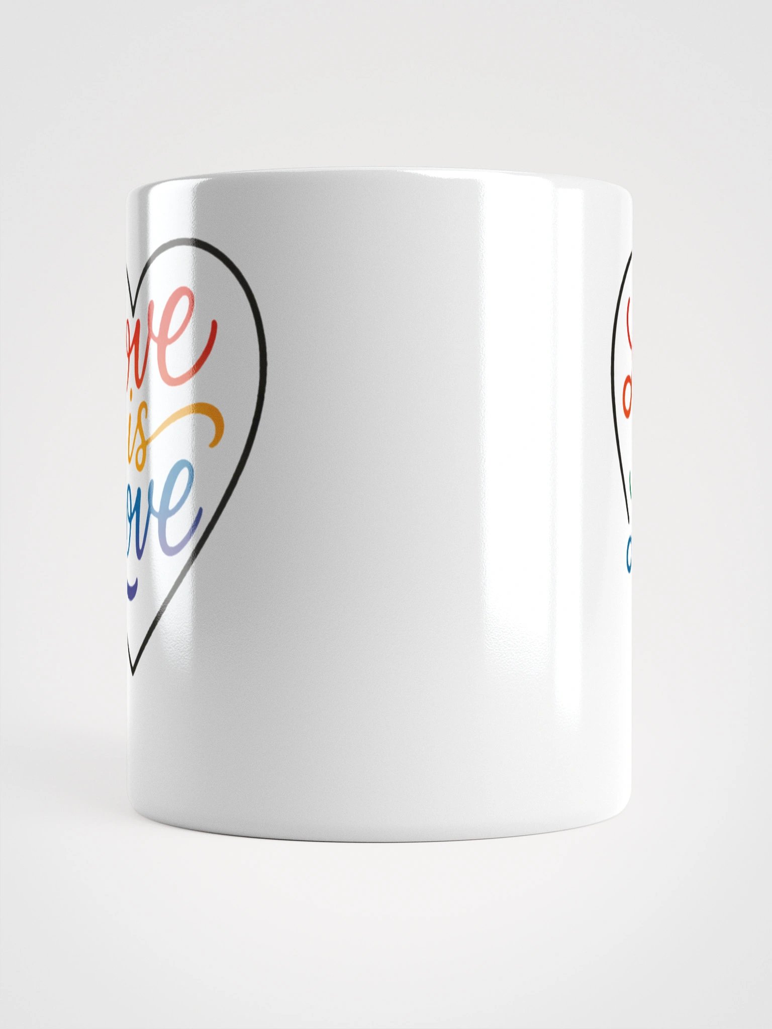 Love is Love Pride LGBTQ+ Rainbow Heart Mug product image (15)
