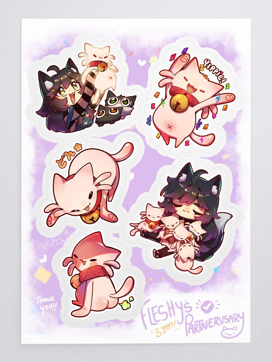 3 Years of Fleshlings - Sticker Sheet product image (3)