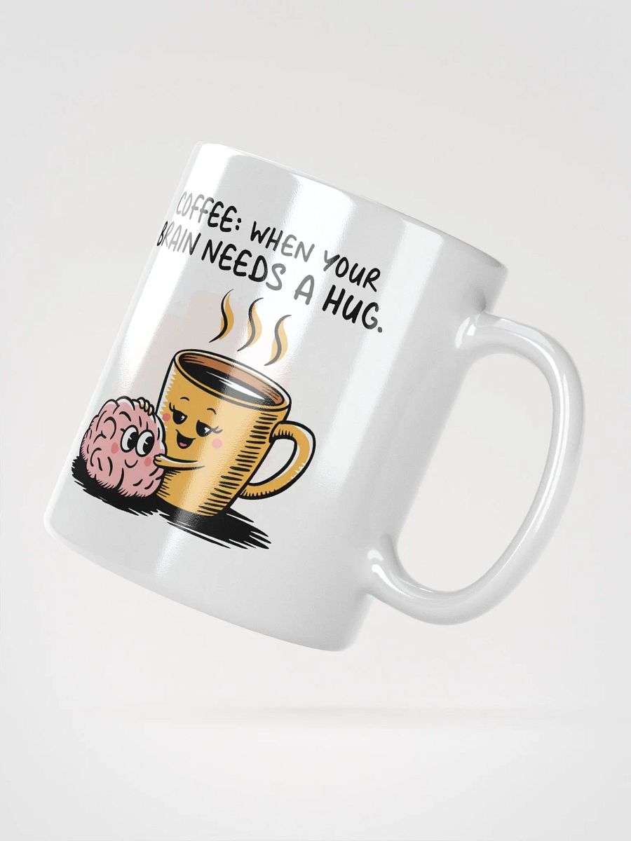 Mindful Sips White Glossy Mug product image (3)
