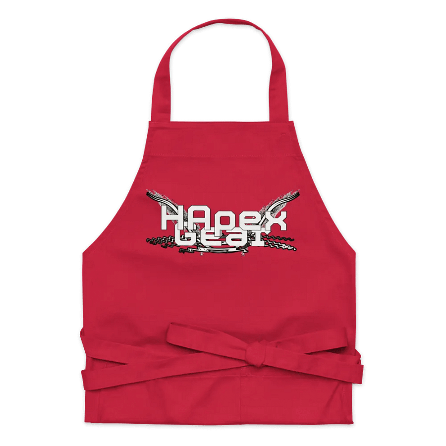 Organic Cotton Apron - White HApex Gear White Logo product image (30)