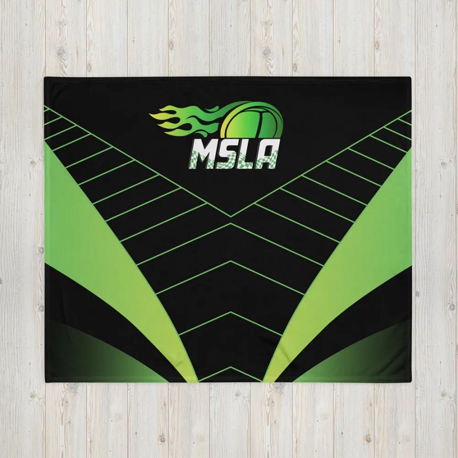 MSLA Green Throw Blanket product image (4)