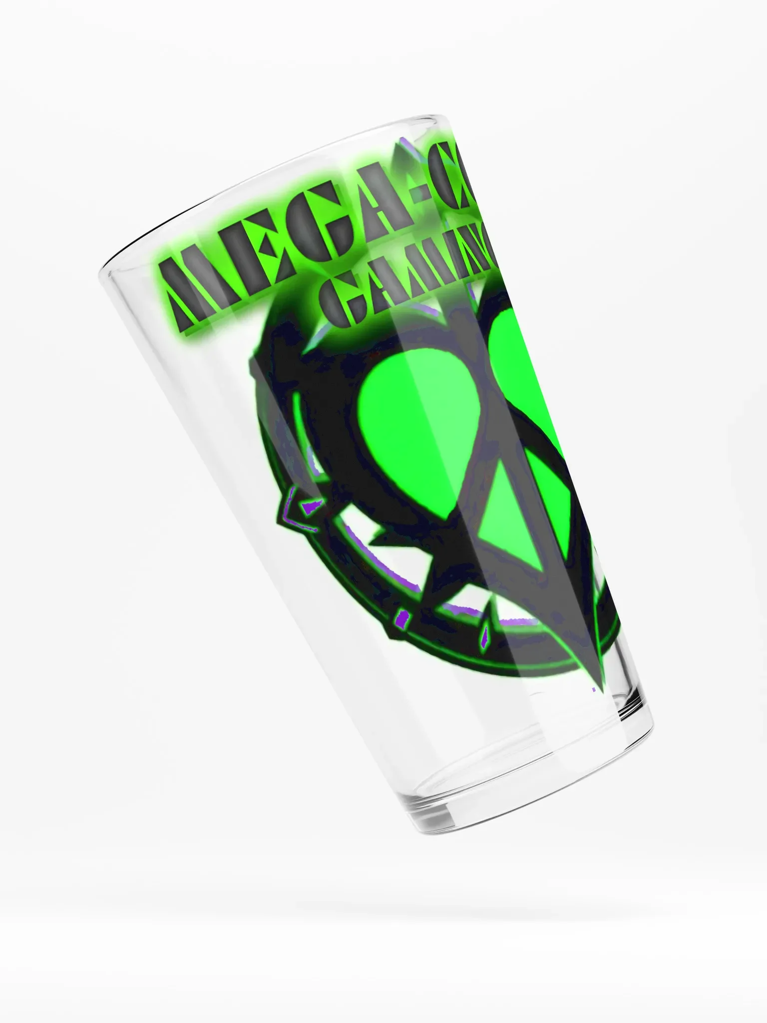 Neon Heart Gaming Shaker Pint Glass product image (4)
