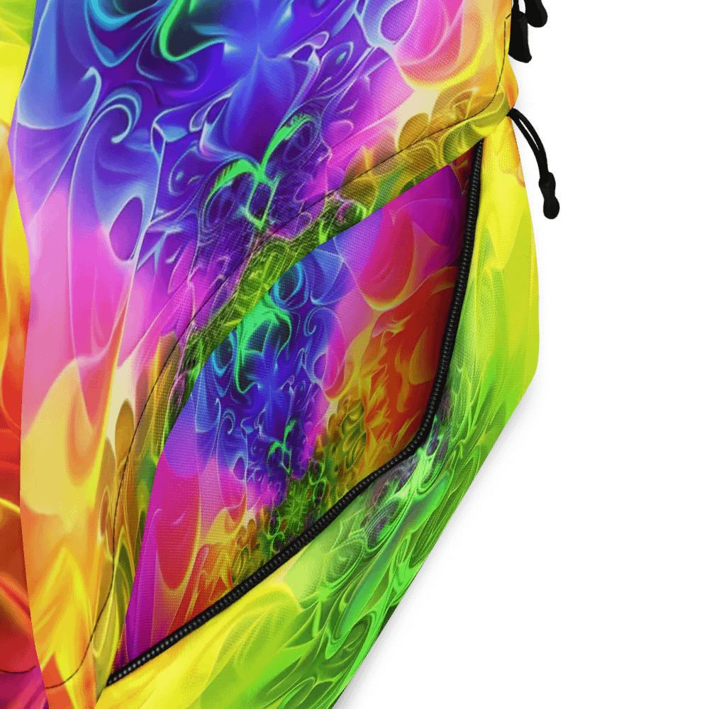 Rainbow Fractal Backpack - Fun Style & Function product image (7)