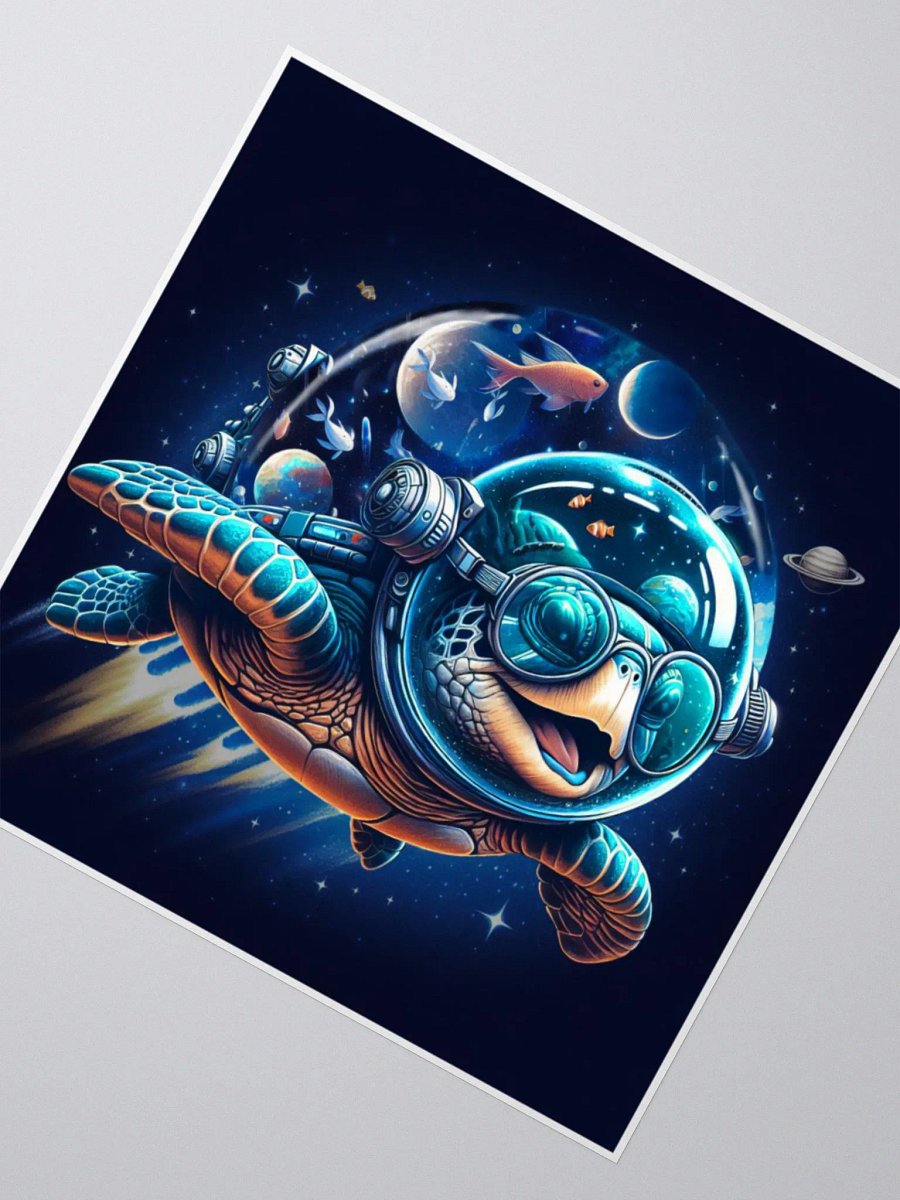 RamJet's Groovy Space Turtle Sticker product image (4)