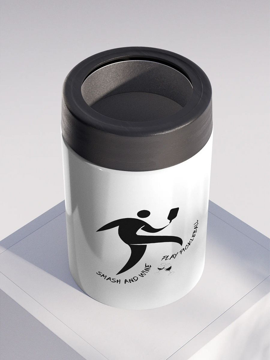 Smash and Wine, Play Pickleball Chill Stainless Steel Koozie product image (2)