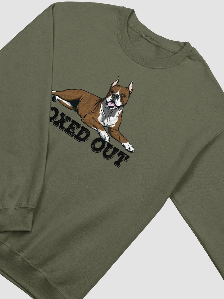 Boxed Out Sweatshirt of a Boxer Dog(Brindle - Cropped) | Funny Shirt for Boxer Paw-rents product image (4)