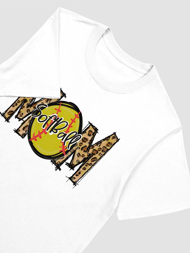 Leopard Print Softball- Graphic T-Shirt product image (2)