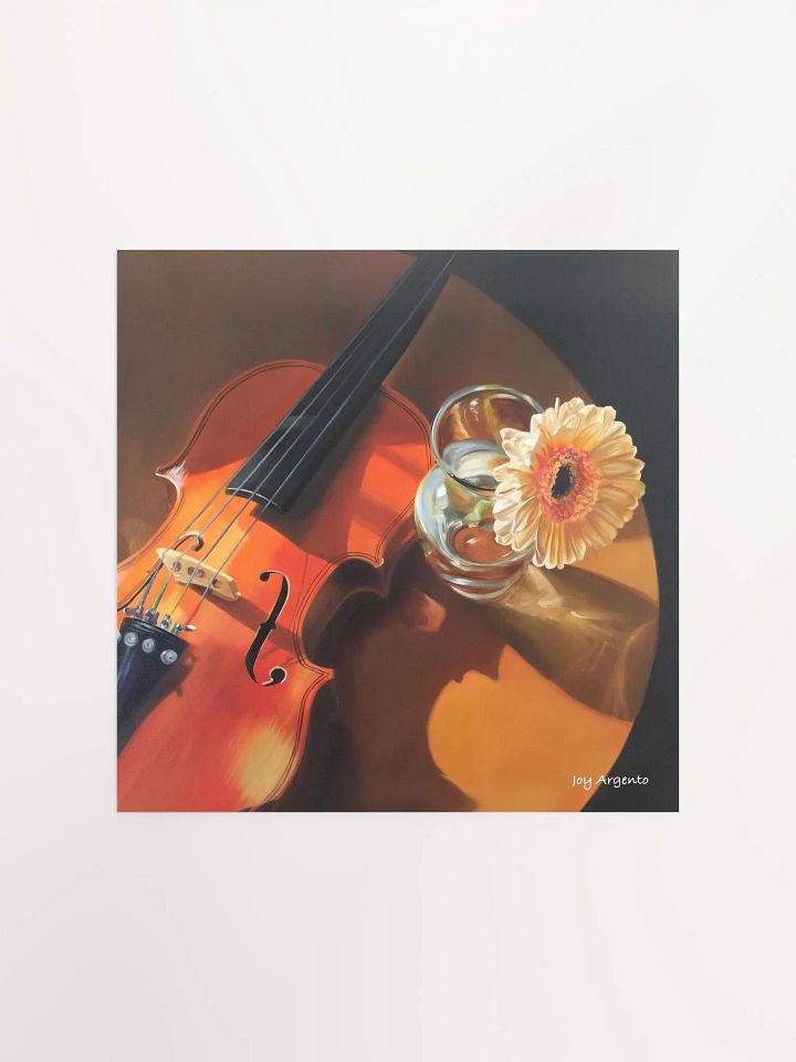 Violin and Gerber Daisy Print product image (3)