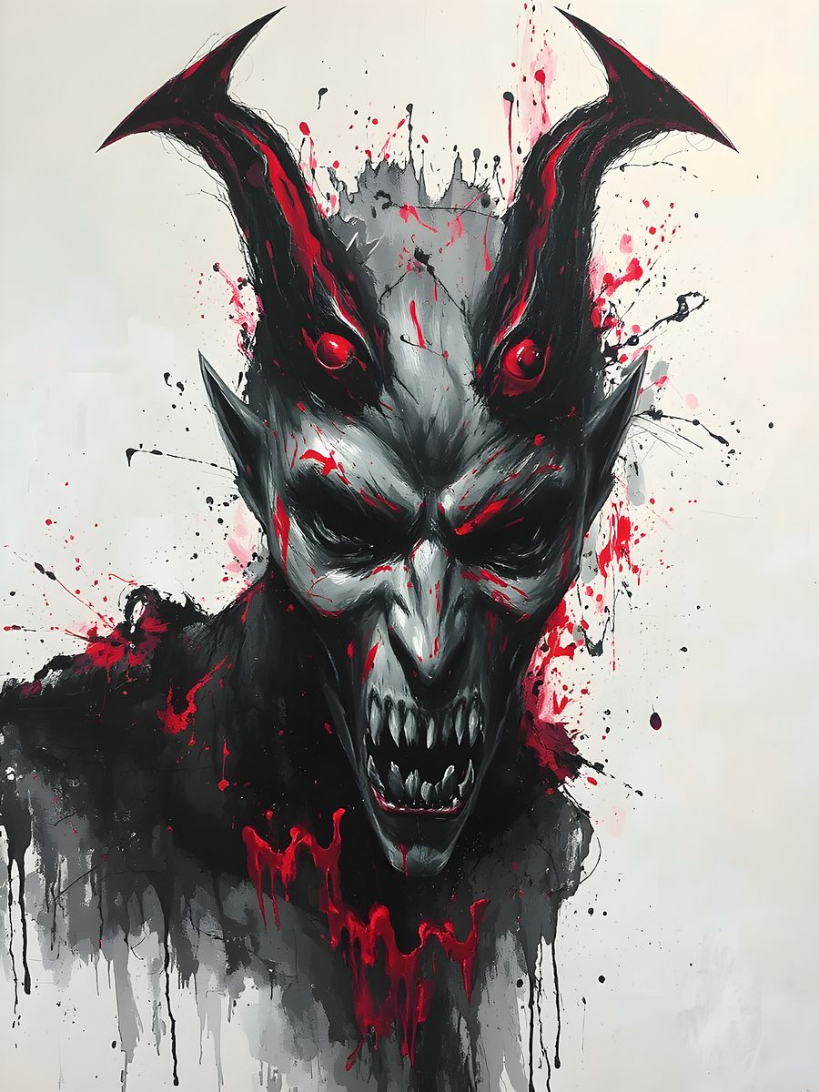 Demon of the Night - Gothic Horror Art Print product image (1)