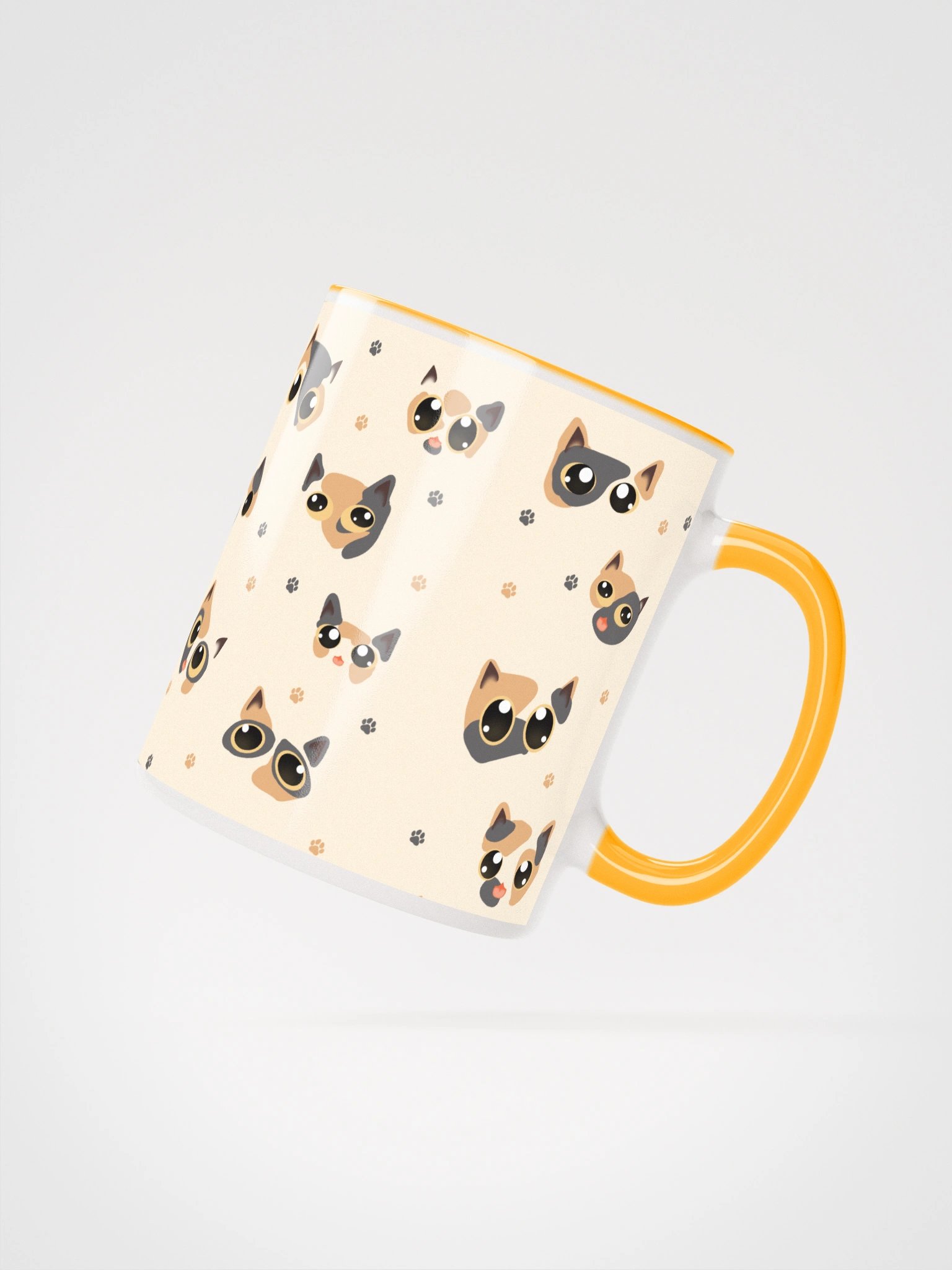 Calico Cat Faces (Yellow Eyes) Mug product image (2)