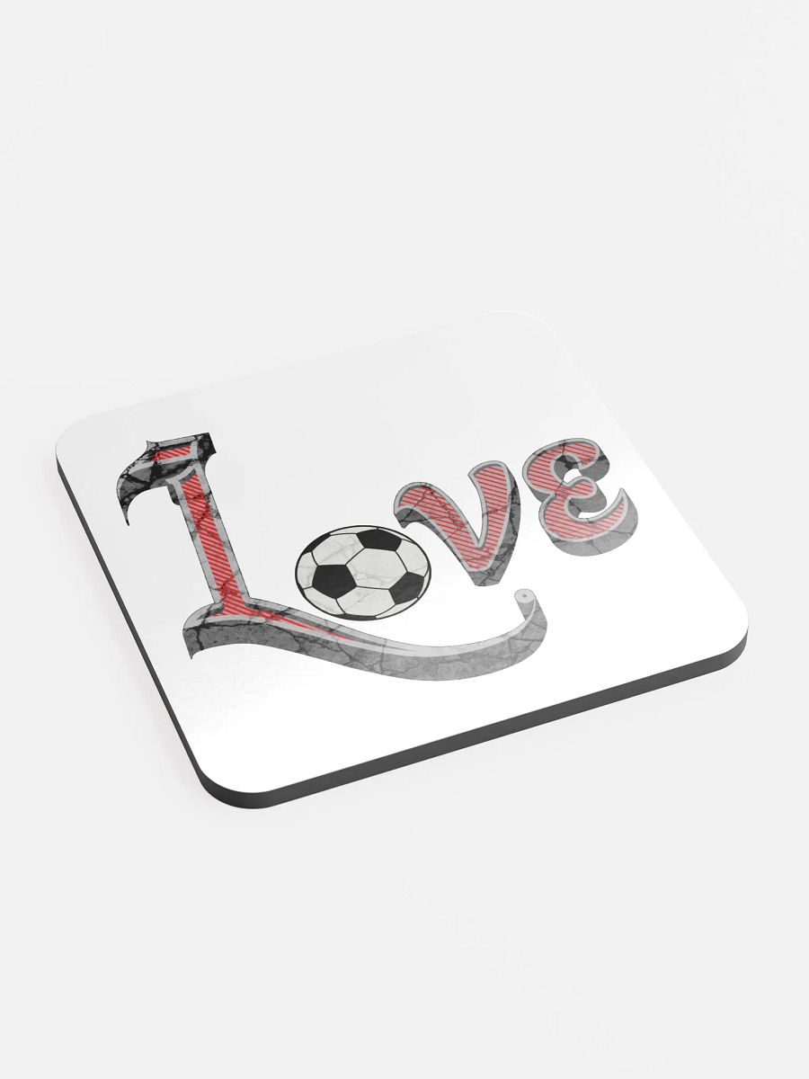Love Soccer Striker Cork Coaster product image (3)