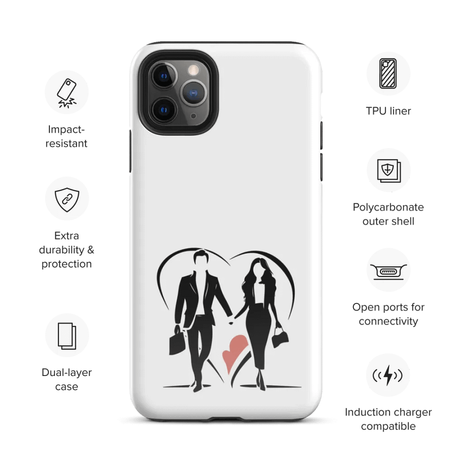 Modern Love Logo Tough Case for Iphone (White) product image (3)