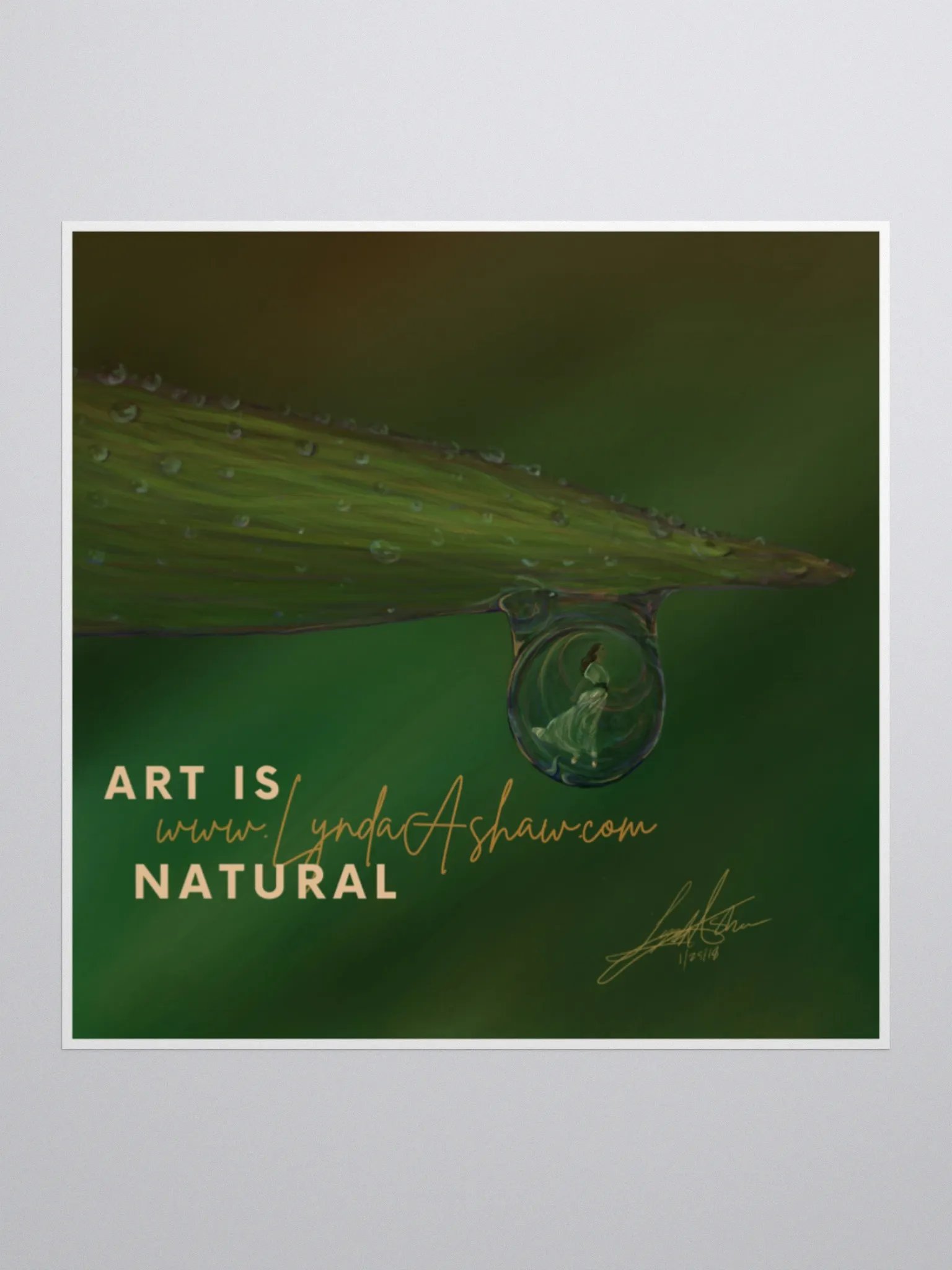 Art is Natural Sticker product image (1)