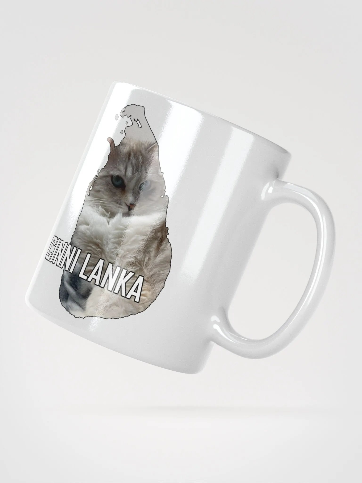 CINNI LANKA White Glossy Mug product image (3)
