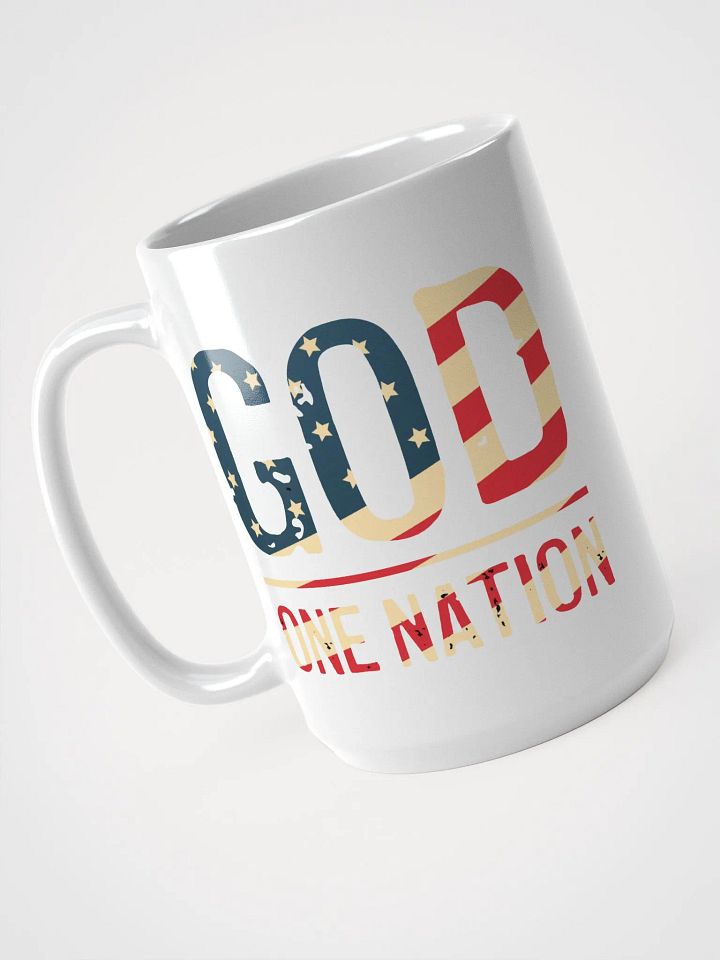 God Nation Patriotic Ceramic Mug (15oz) product image (1)